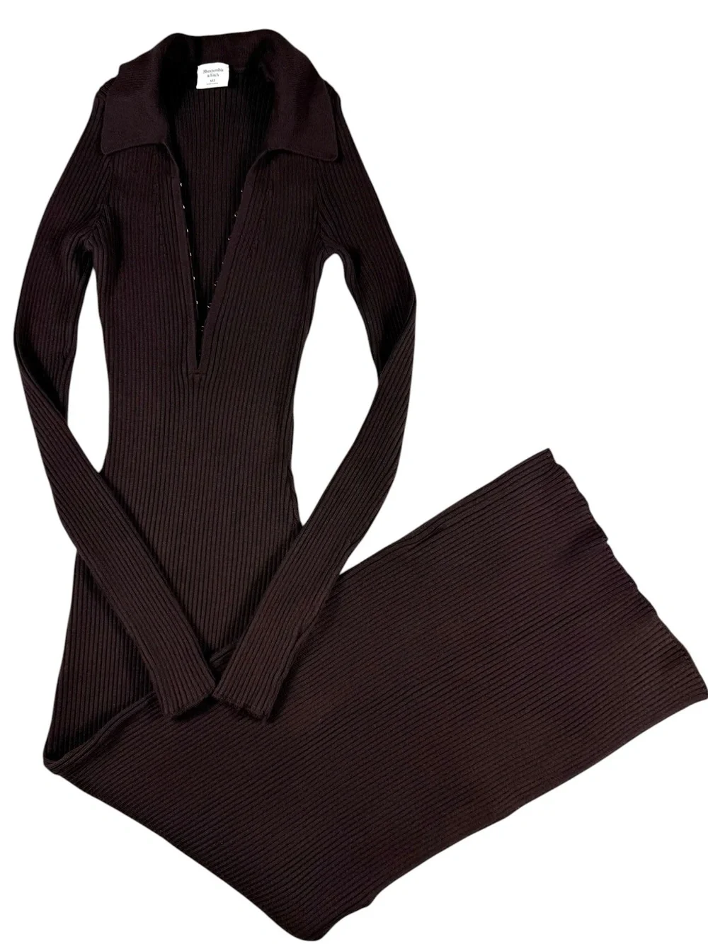 Abercrombie & Fitch Ribbed Maxi dress, XS Tall.
